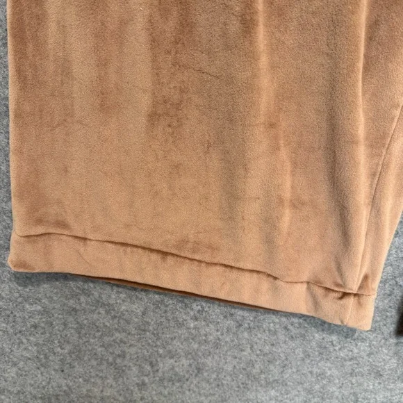 Skims Velour Wide Leg Pants Womens XL Pull on Baggy Brown Velvet *read* - Picture 5 of 16